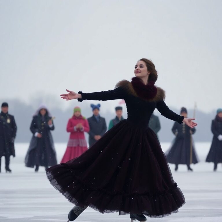 Суровая романтика Амура: Евгения Медведева на льду при −25 на границе России и Китая